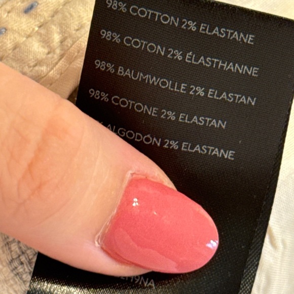 By Anthropologie • The Essential Slim Striped Blue Daisy High Rise Sz 0 Tapered - Picture 13 of 13